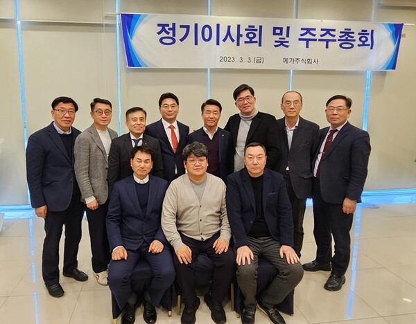 메가, 3인 공동 대표이사 체제 전환